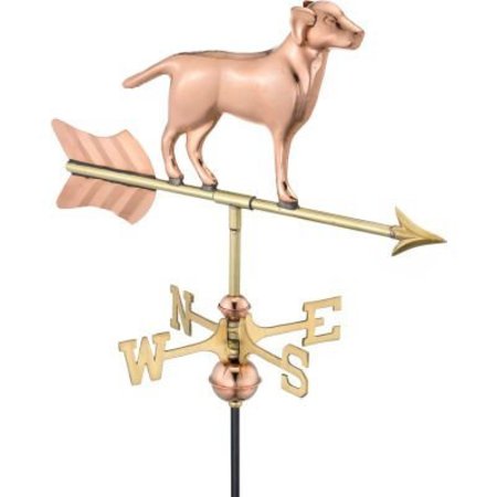 GOOD DIRECTIONS Good Directions Labrador Retriever Garden Weathervane, Polished Copper w/Garden Pole 810PG